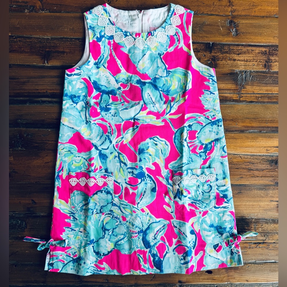 Lilly Pulitzer Raz Berry Lobsters in Love Shift Dress 🦞